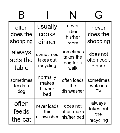 Find someone who... Bingo Card