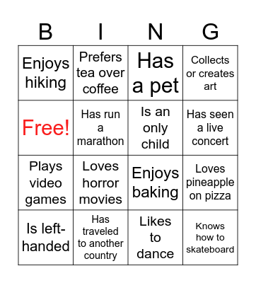 HWP Bingo 2 Bingo Card