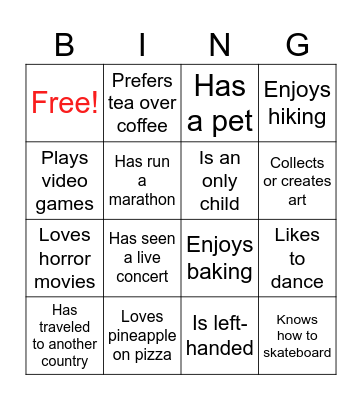 HWP Bingo 2 Bingo Card