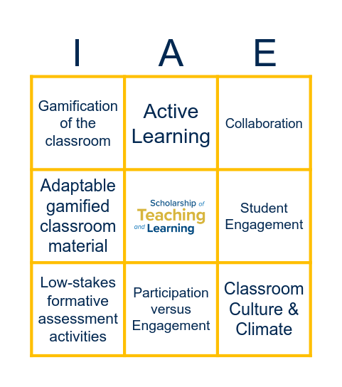 SoTL 2024 Bingo Card Bingo Card