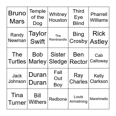 Happy Thanksgiving Bingo Card