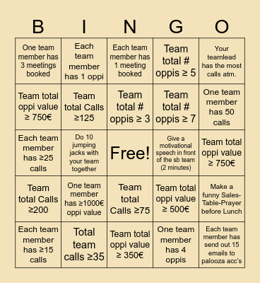 SB DACH December Bingo Card