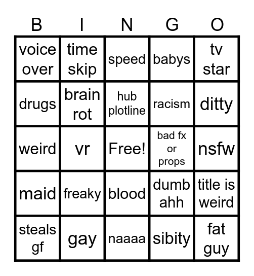 tt Bingo Card