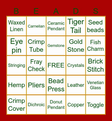 RMBS Holiday Luncheon 2024 Bingo Card