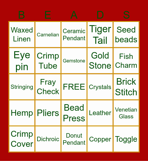RMBS Holiday Luncheon 2024 Bingo Card