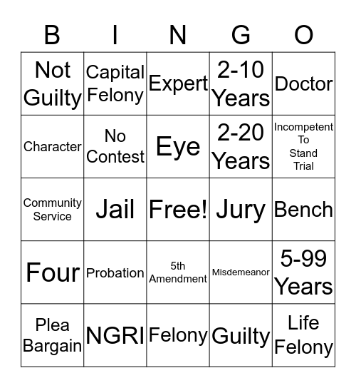COMPETENCY Bingo Card