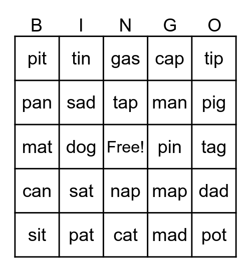 SATPINGOCK Bingo Card