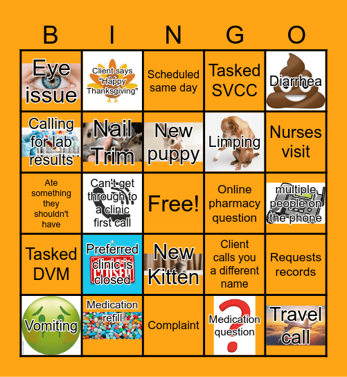 Thanksgiving Bingo! Bingo Card