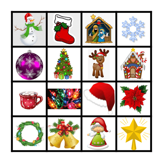 Christmas Bingo Card