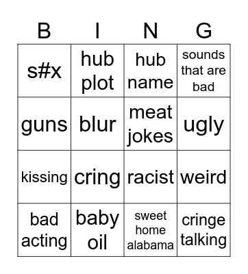 p.diddy Bingo Card