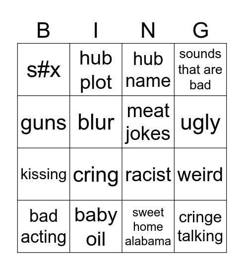 p.diddy Bingo Card