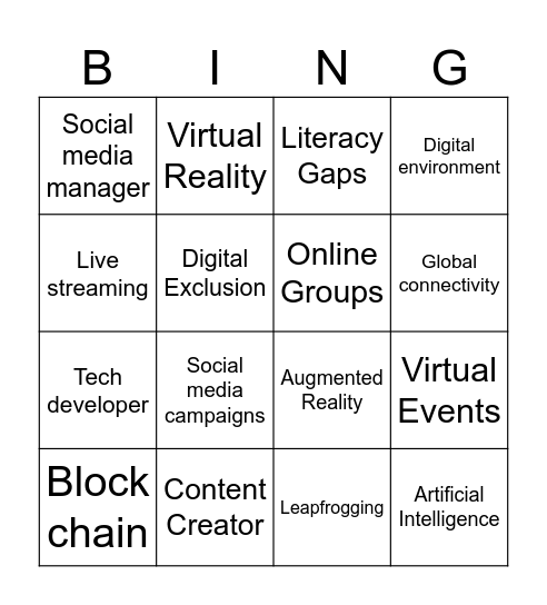 BINGO Card