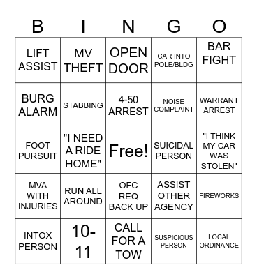 THANKSGIVING EVE BINGO! Bingo Card