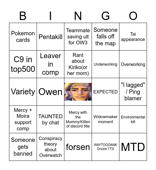 Bellaboo bingo Card