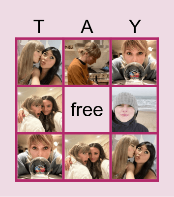 Taylor - bingo! Bingo Card