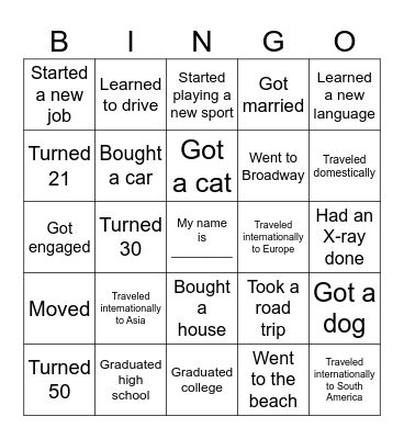 2024 Bingo Card