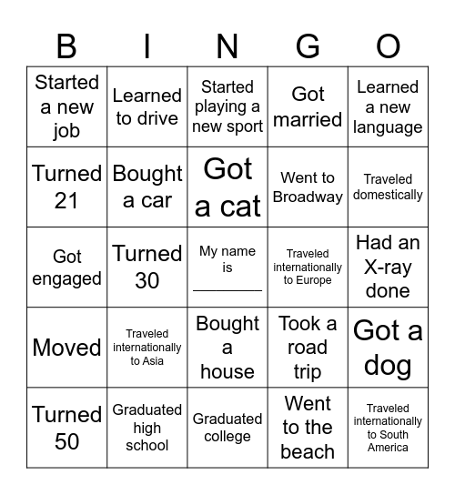 2024 Bingo Card