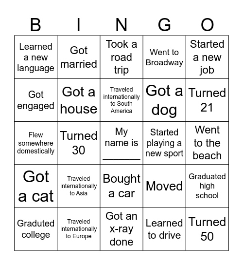 2024 Bingo Card