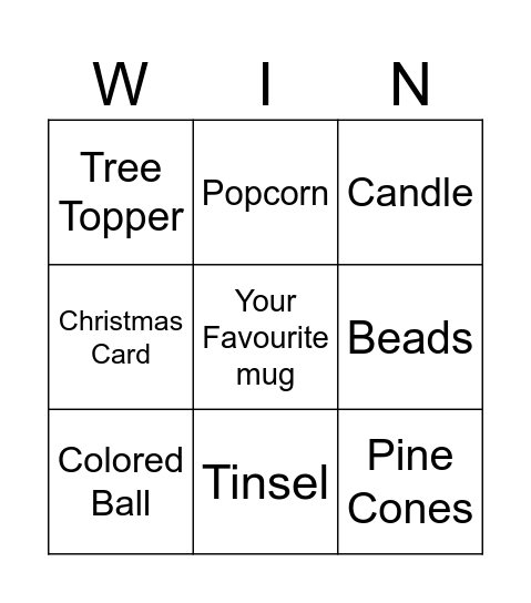 Test Run Bingo Card