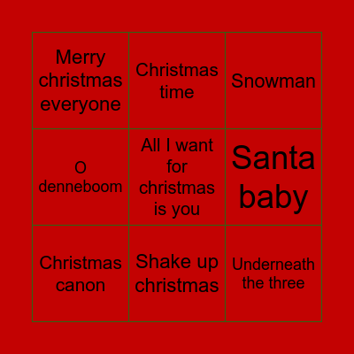 POLI DERMATOLOGIE KERST BINGO Card