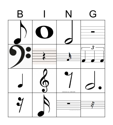 Musik bingo Card