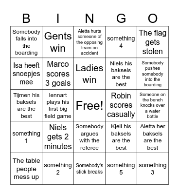 7/12 Stick Together Homegameday Bingo! Bingo Card