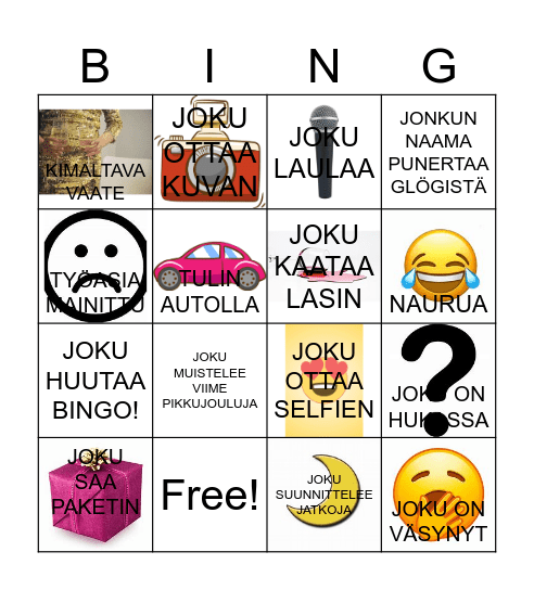 PIKKUJOULUT 2024 Bingo Card