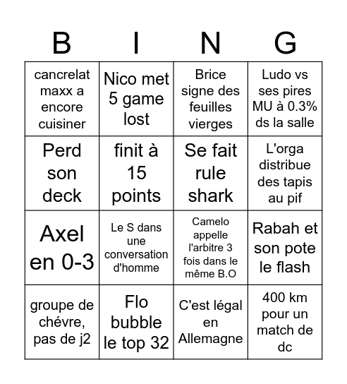bingo Stuttgart Bingo Card