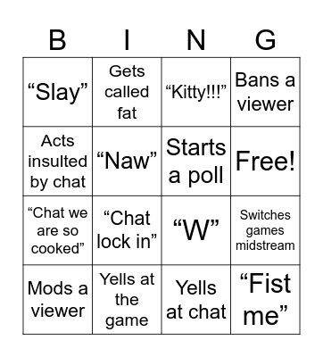 Caseoh Bingo Card Bingo Card