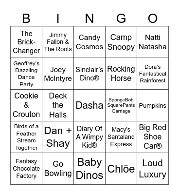 Thanksgiving Day Parade Bingo 2024 Bingo Card