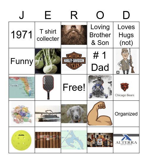 Jerod Birthday B-I-N-G-O Bingo Card