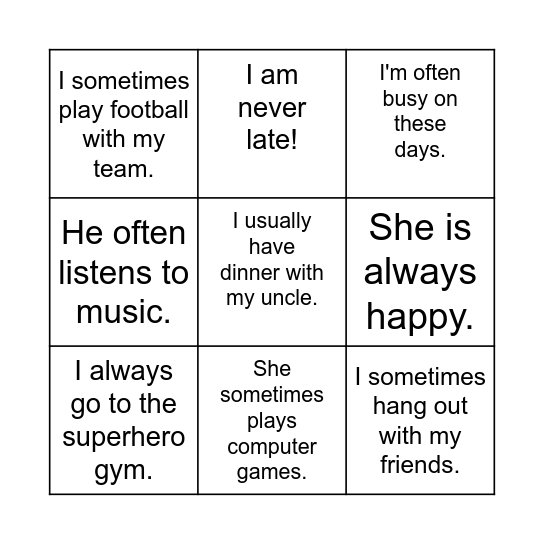 Bingo Card