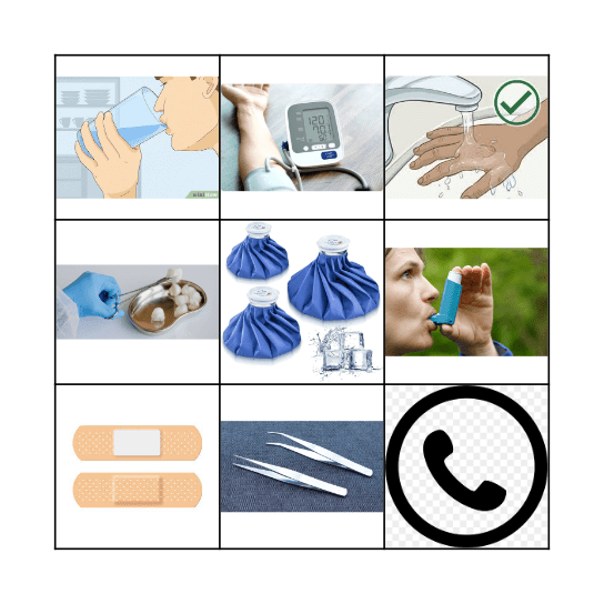 FIRST AID BINGO Card