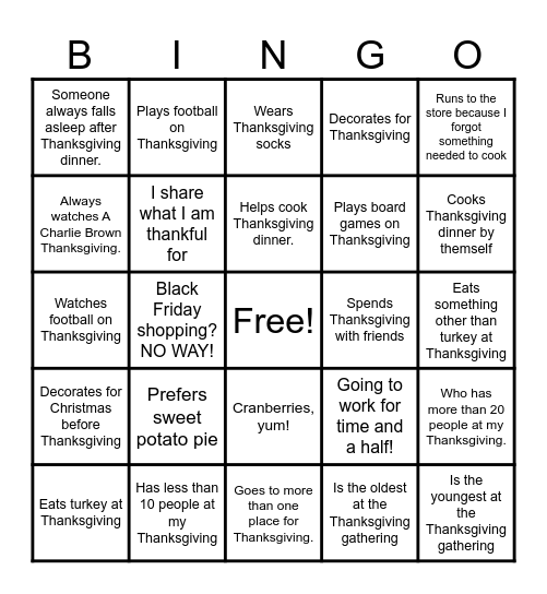 Find Someone Who... Bingo Card