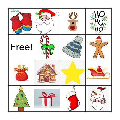 kerst Bingo Card