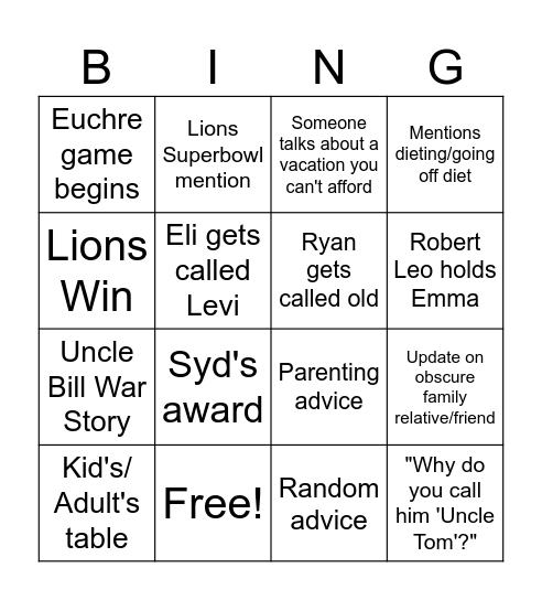 Salmon BINGO 2024 Bingo Card