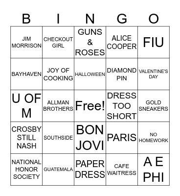 HOW WELL DO YOU KNOW REVA Bingo Card