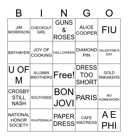 HOW WELL DO YOU KNOW REVA Bingo Card