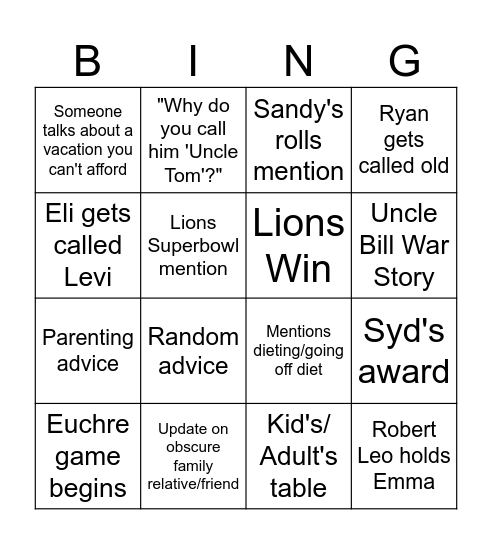 Salmon BINGO 2024 Bingo Card