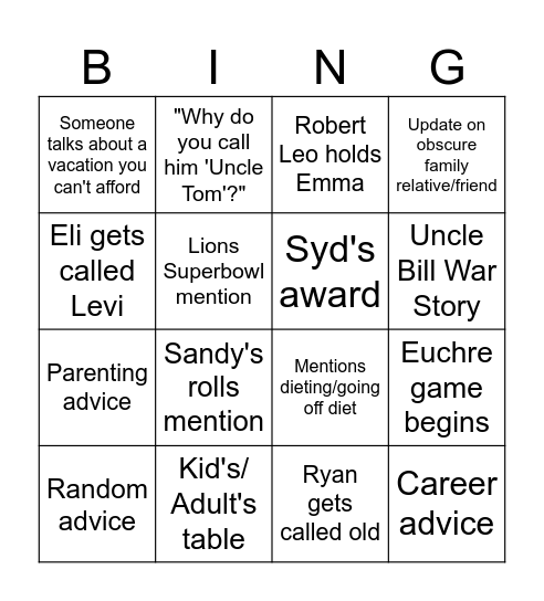 Salmon BINGO 2024 Bingo Card