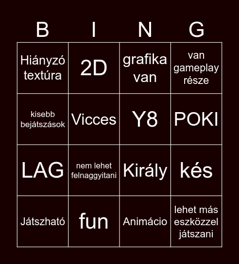 Murder Bingo Card