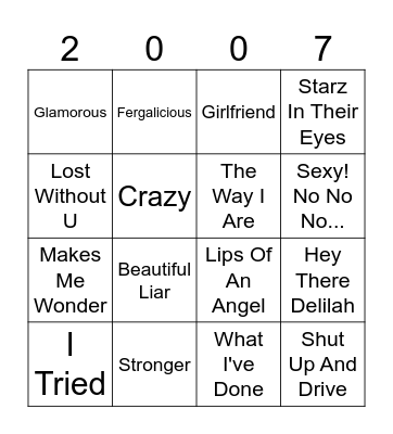 Round 1 Bingo Card