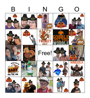 Thanksgiving Bingo Card