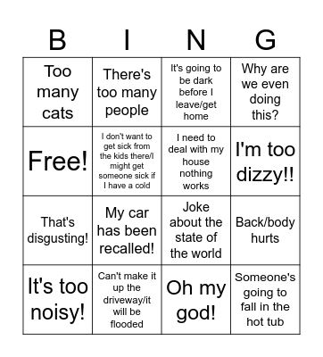 Carole - Thanksgiving 2024 Bingo Card