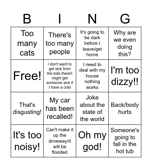 Carole - Thanksgiving 2024 Bingo Card