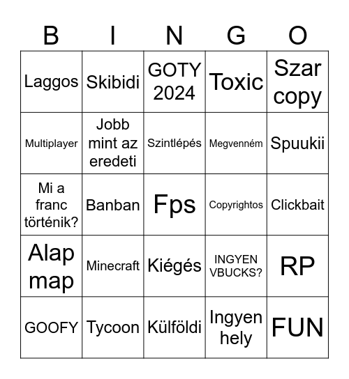 RATYI FORTI Bingo Card