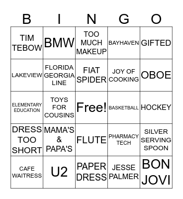 HOW WELL DO YOU KNOW REVA Bingo Card