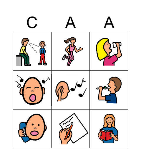 TOMBOLA In CAA Bingo Card