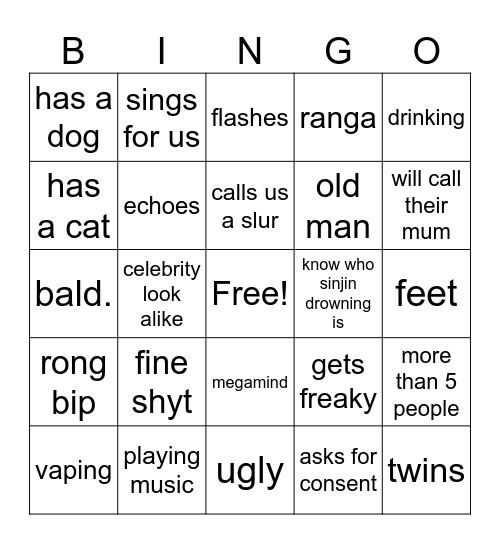 OMETV BINGO Card