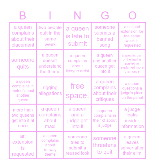 Railroad Rush Bingo Card